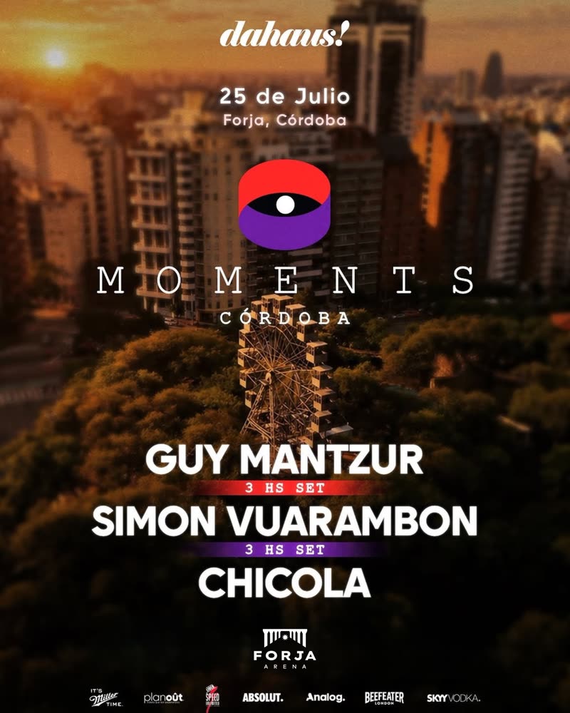 Flyer de Moments Córdoba en FORJA — Sáb 25 de julio
